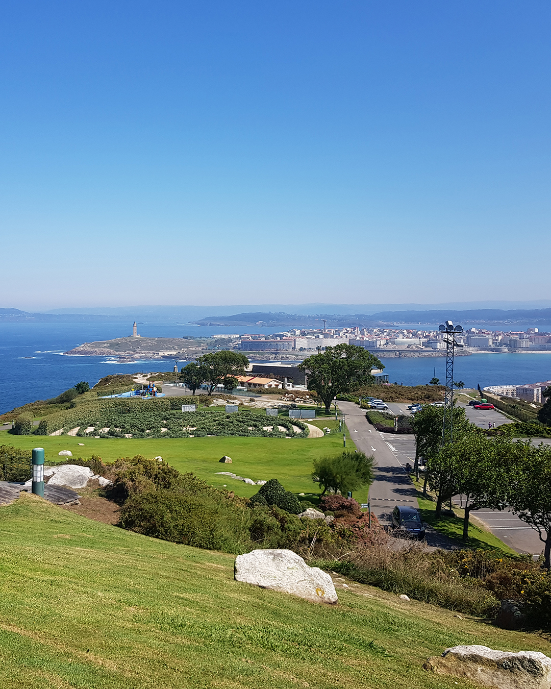Vistas panorámicas desde el Monte de San Pedro en A Coruña